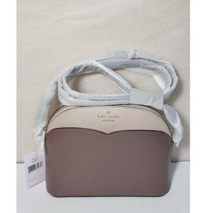 Kate Spade Payton Colorblock Dome Black Leather Cross Body Bag